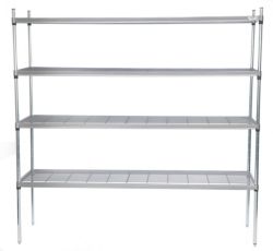 Craven 4 Tier Zinc Chromate Wire Shelving 1066 x 390 x 1700mm