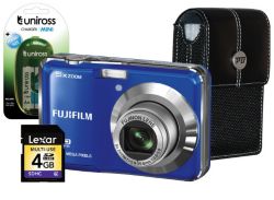 Fujifilm Fuji FinePix AX550 Digital Camera Kit Blue 