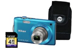 Nikon CoolPix S3300 Camera Kit Blue 