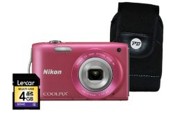 Nikon CoolPix S3300 Camera Kit Pink