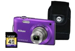 Nikon CoolPix S3300 Camera Kit Purple 