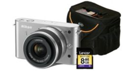 Nikon 1 J1 Compact System Digital Camera Kit - Silver