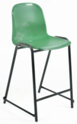 Harmony Laboratory Stool Green Shell Black Frame 610mm Height