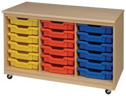 18 Tray Unit without trays 590 without castors x 1040 x 495mm 650 with castors x 1040 x 495mm