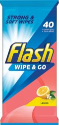 Flash Wipe Go Wipes Pack of 40