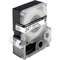 Epson LC 6WBC9 Label Tapes Black on White Cable Wrap 24mm x 9m