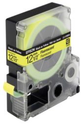 Epson LC 4YBF9 Label Tapes Black on Yellow Fluorescent 12mm x 9m
