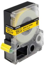 Epson LC 5YBP9 Label Tapes Black on Yellow Pastel 18mm x 9m