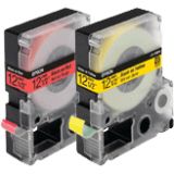 Epson LC 4YBP9 Label Tapes Black on Yellow Pastel 12mm x 9m