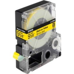 Epson LC 3YBP9 Label Tapes Black on Yellow Pastel 9mm x 9m