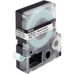 Epson LC 4TBN9 Label Tapes Black on White Transparent 12mm x 9m