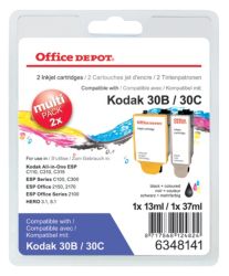 Office Depot Kodak 30XLB 30C Black Colour Inkjet Multipack 8039745