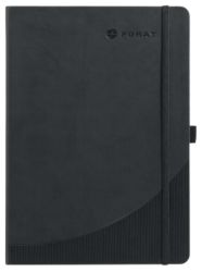 Foray Notebook Hardcover Black A4 Plain