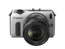 Canon EOS M  EF M 18 55 Compact System Camera Silver