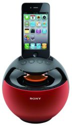 Sony RDP V20iP Portable Dock Speaker for iPodiPhone Red 