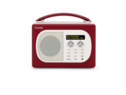 Pure Evoke Mio Portable DAB Digital and FM Radio Red 
