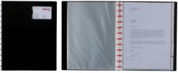Snopake Reorganiser Display Books 40 Pocket Black 300 x 235 x 25 mm