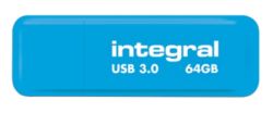 Integral Neon Flash Drive Blue USB 30 64GB