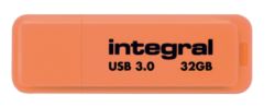 Integral Neon Flash Drive Orange USB 30 32GB