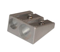 Office Depot Pencil Sharpener 2 Hole Aluminium Pack 36