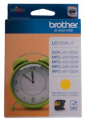 Brother LC125XLY Yellow Inkjet Cartridge Hi Yield