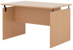 2 X 1640mm Duo Office Furniture Desks Beech