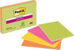 Post it Super Sticky Meeting Notes 149x98mm 4 pads per pack