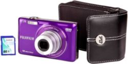Fuji FinePix JX580 Purple Camera Kit inc 4GB SDHC Card and Case