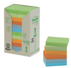 Post it Pastel Rainbow Recycled Recycled Notes Towers 38 x 51mm