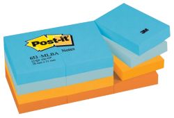 Post it Cool Pastel Rainbow Notes 38mm x 51mm 12 pads per pack 