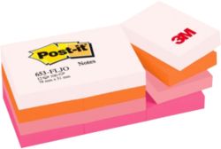 Post it Warm Pastel Rainbow Notes 38mm x 51mm 12 pads per pack 
