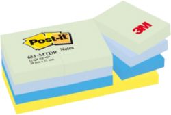 Post it Cool Neon Rainbow Notes 38mm x 51mm 12 pads per pack 