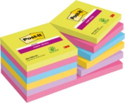 Post it Super Sticky Notes Assorted Ultra 76 x 76 mm 