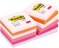 Post it Warm Pastel Rainbow Notes 76mm x 76mm 12 pads per pack 