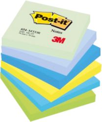 Post it Cool Neon Rainbow Notes 76mm x 76mm 6 pads per pack 