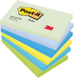 Post it Cool Neon Rainbow Notes 76mm x 127mm 6 pads per pack 
