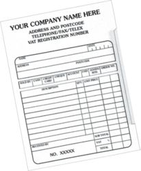 Personalised Sales Book 2 Part 98 x 152 mm 10 pads x 50  500 per pack