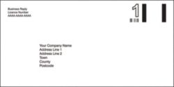 1st Class DL Business Reply Envelopes 1000 bx White