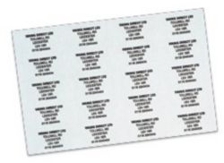 Address Telephone Labels White 65 Sheet 16 Sheets PK