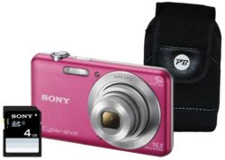 Sony DSC W710 Pink Camera Kit inc 4GB SD Card and Case