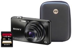 Sony DSC WX200 3D Black Camera Kit inc 8GB Class 10 SD Card and Hard Case