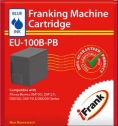 Compatible franking ink for the Pitney Bowes DM100 series machines blue Ink