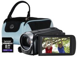 Canon HF R406 Black Camcorder Kit inc 8GB Class 6 SD Card and Case