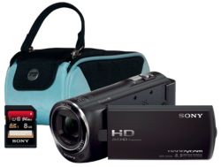 Sony HDR CX220 Black Camcorder Kit inc 8GB Class 10 SD Card and Case