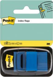 Post it Index Blue Flags 25mm 50 flags per dispenser