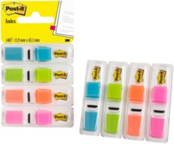 Post it Index Small Flags 4 Colours 13mm 140 flags