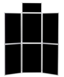 6 Panel Display Unit Black 923H x 619Wmm