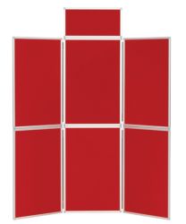 6 Panel Display Unit Red 923H x 619Wmm