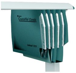 Rexel Crystalfile Classic Lateral Suspension Files Manilla V Base 50mm Capacity W330xh305mm Orange Box 25