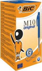 Bic M10 Clic Medium Ballpoint Blue Pack of 50